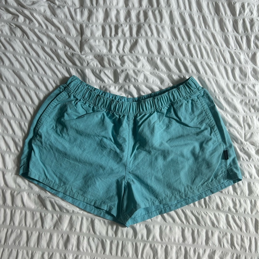 Women Teal Blue Hiking Patagonia Shorts